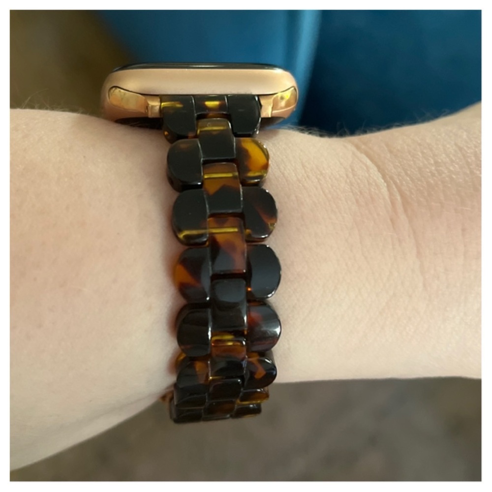 Kate Spade New York Tortoise Shell Apple Watch Band 38/40/41mm Adjustable Links